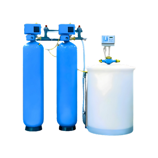3000 LPH semi-automatic water softener for hard water