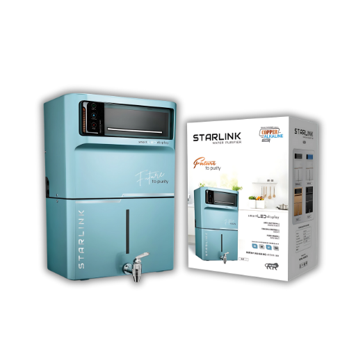AQUA STARLINK RO Water Purifier – Copper RO, UV UF TDS Controller System for High TDS Water – 7-Stage RO Water Purifier for Home and Office – 10L Storage